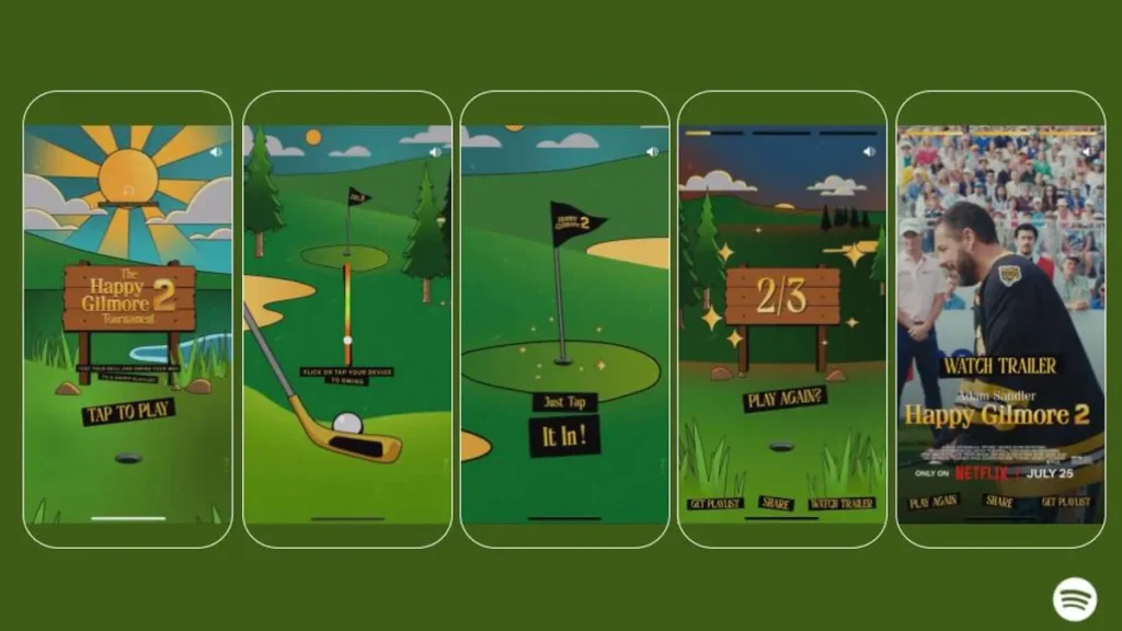 Spotify hadirkan game mobile Happy Gilmore 2