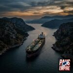 Poster kapal tanker melintasi jalur laut Iran Selat Hormuz